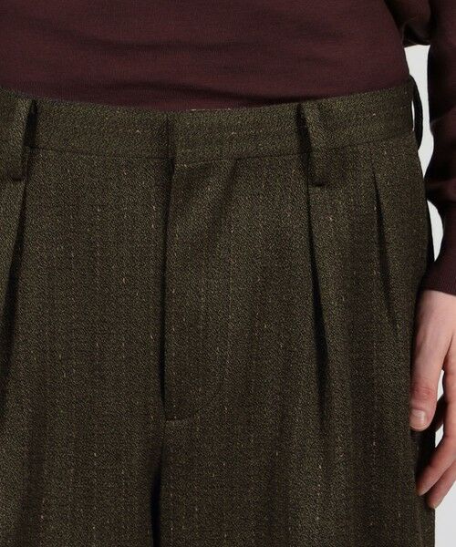 TOMORROWLAND / トゥモローランド その他パンツ | ウールアクリルナイロンストライプ 2プリーツストレートパンツ | 詳細5