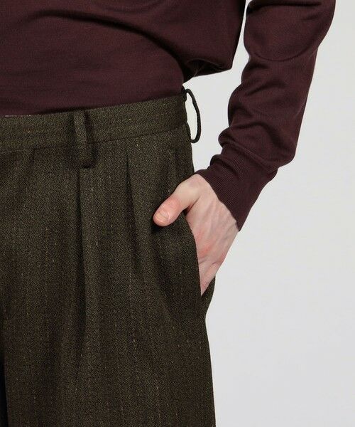 TOMORROWLAND / トゥモローランド その他パンツ | ウールアクリルナイロンストライプ 2プリーツストレートパンツ | 詳細8