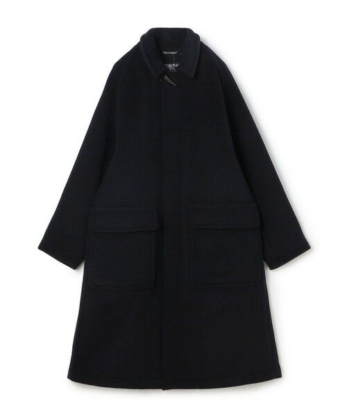 TOMORROWLAND/トゥモローランド 【別注】INVERTERE ウール ステンカラーコート 69 ネイビー 38