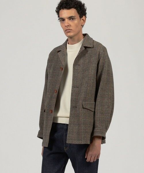 TOMORROWLAND / トゥモローランド ステンカラーコート | ウールナイロンポリウレタン 2WAYストレッチ ハーフコート | 詳細1