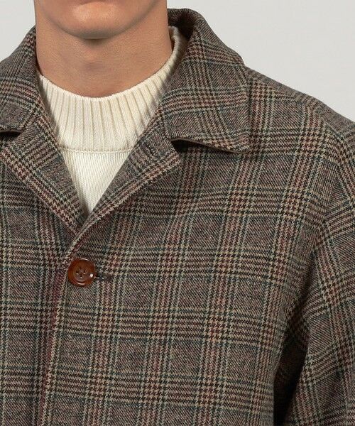 TOMORROWLAND / トゥモローランド ステンカラーコート | ウールナイロンポリウレタン 2WAYストレッチ ハーフコート | 詳細6