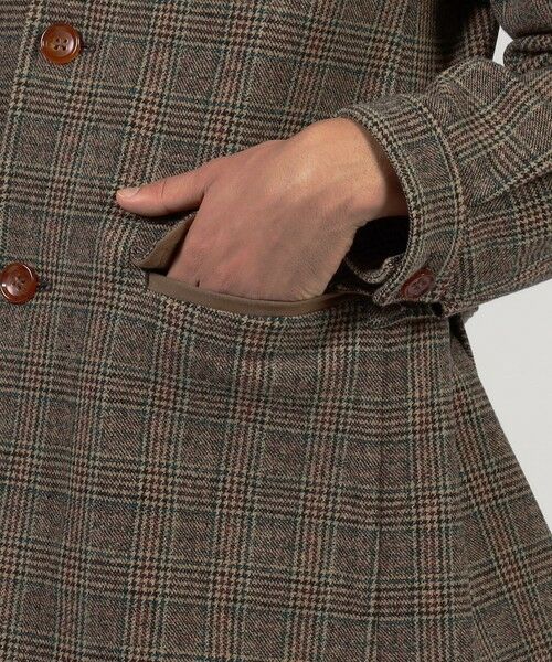 TOMORROWLAND / トゥモローランド ステンカラーコート | ウールナイロンポリウレタン 2WAYストレッチ ハーフコート | 詳細9