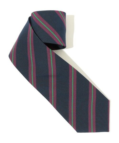 TOMORROWLAND / トゥモローランド ネクタイ | Atkinsons アイリッシュポプリン レジメンタルストライプネクタイ | 詳細1