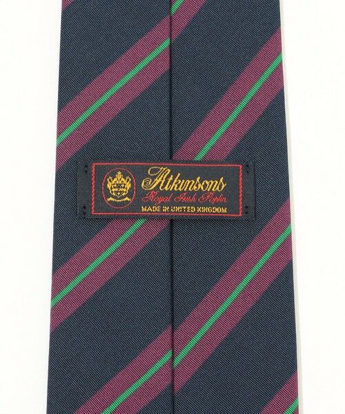 TOMORROWLAND / トゥモローランド ネクタイ | Atkinsons アイリッシュポプリン レジメンタルストライプネクタイ | 詳細3