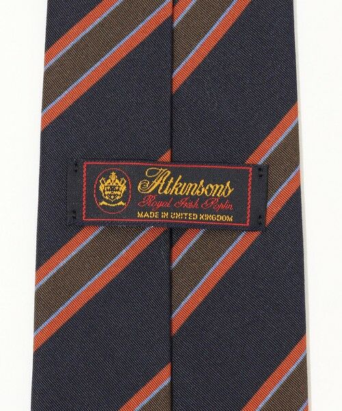 TOMORROWLAND / トゥモローランド ネクタイ | Atkinsons アイリッシュポプリン レジメンタルストライプネクタイ | 詳細3