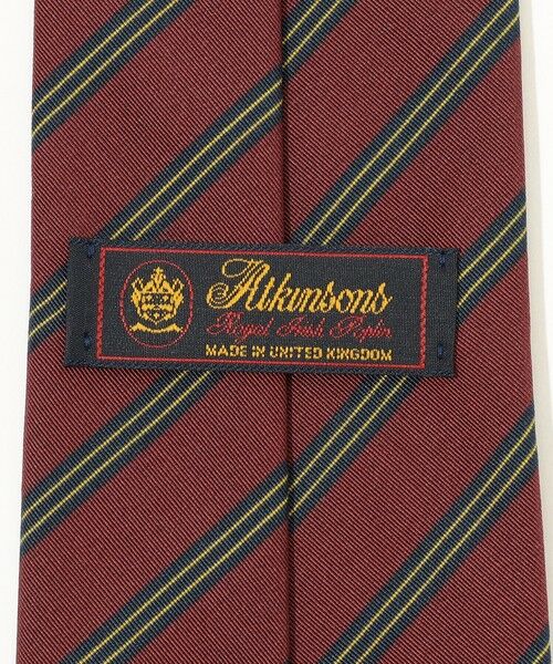 TOMORROWLAND / トゥモローランド ネクタイ | Atkinsons アイリッシュポプリン レジメンタルストライプネクタイ | 詳細3