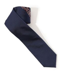 TOMORROWLAND / トゥモローランド ネクタイ | TOMORROWLAND シルク 小紋柄 ナローネクタイ