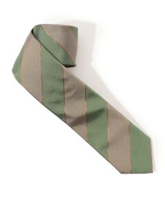 TOMORROWLAND / トゥモローランド ネクタイ | TOMORROWLAND シルク レジメンタルストライプ ナローネクタイ