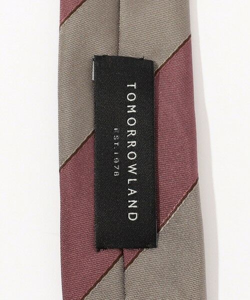 TOMORROWLAND / トゥモローランド ネクタイ | TOMORROWLAND シルク レジメンタルストライプ ナローネクタイ | 詳細3