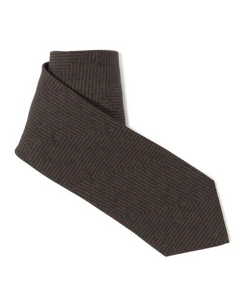 TOMORROWLAND / トゥモローランド ネクタイ | Bleck シルクプリント ヘリンボーン柄ネクタイ | 詳細1