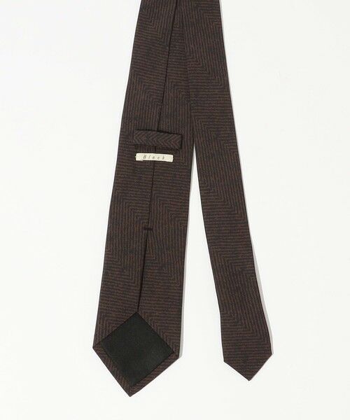 TOMORROWLAND / トゥモローランド ネクタイ | Bleck シルクプリント ヘリンボーン柄ネクタイ | 詳細2