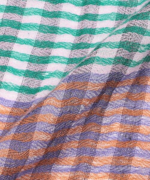 TOMORROWLAND / トゥモローランド マフラー・ショール・スヌード・ストール | EPICE ウール パネルチェックストール | 詳細3