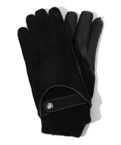 TOMORROWLAND / トゥモローランド 手袋 | MAZZOLENI カシミヤライニング ラムスキンヌバック×ディアスキンコンビグローブ