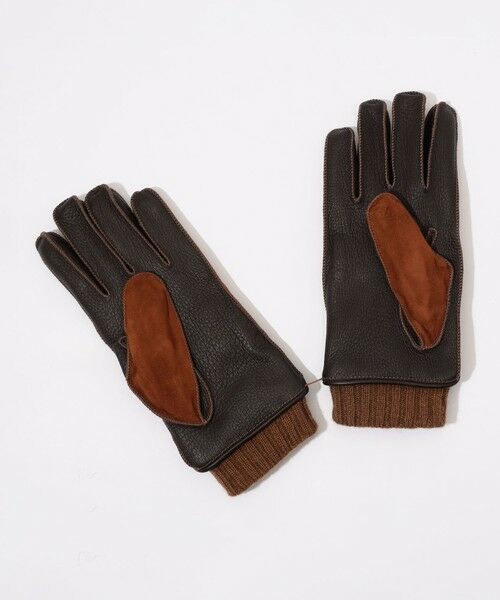 TOMORROWLAND / トゥモローランド 手袋 | MAZZOLENI カシミヤライニング ラムスキンヌバック×ディアスキンコンビグローブ | 詳細3