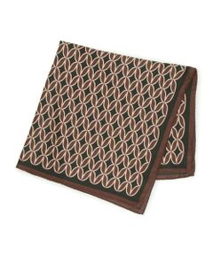 TOMORROWLAND / トゥモローランド バンダナ・スカーフ | TOMORROWLAND ジオメトリック柄 シルクスカーフ