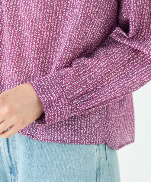 TOMORROWLAND / トゥモローランド シャツ・ブラウス（半袖以外） | コットンレーヨンプリント スタンドフリルブラウス | 詳細6