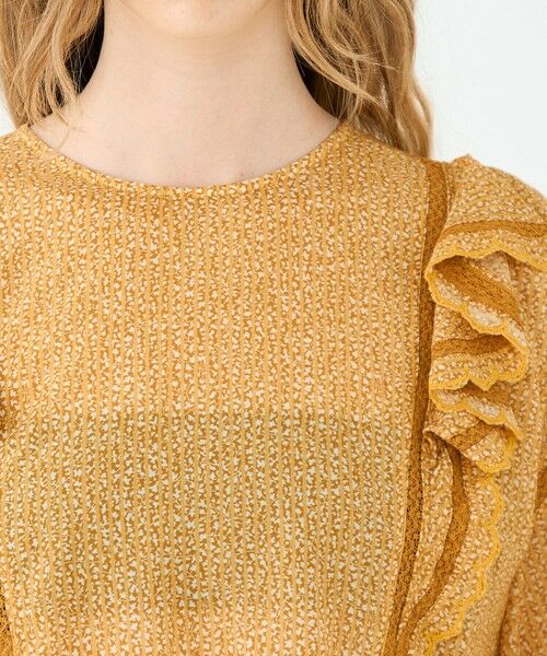 TOMORROWLAND / トゥモローランド シャツ・ブラウス（半袖以外） | コットンレーヨンプリント ペプラムレースブラウス | 詳細5