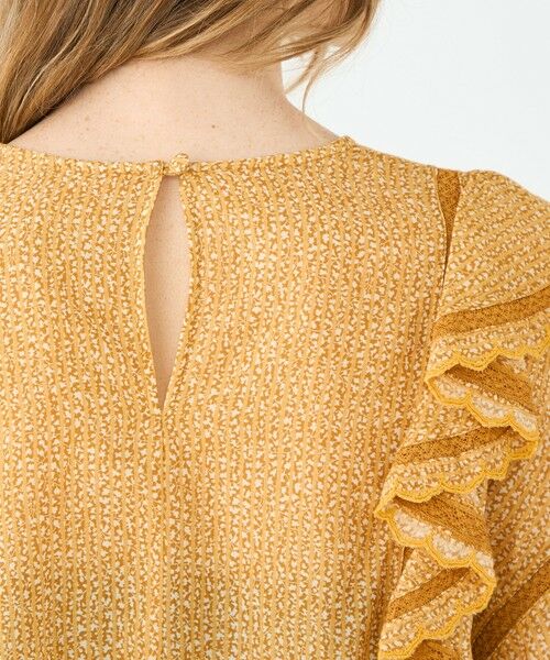 TOMORROWLAND / トゥモローランド シャツ・ブラウス（半袖以外） | コットンレーヨンプリント ペプラムレースブラウス | 詳細6