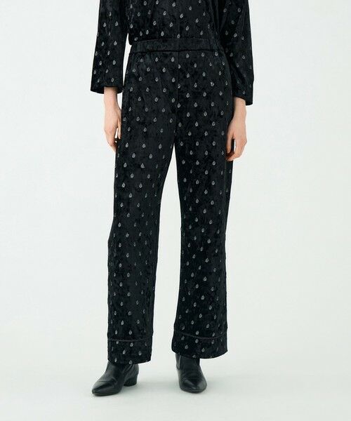 TOMORROWLAND / トゥモローランド その他パンツ | ベロアエンブロイダリー ナローストレートパンツ | 詳細2