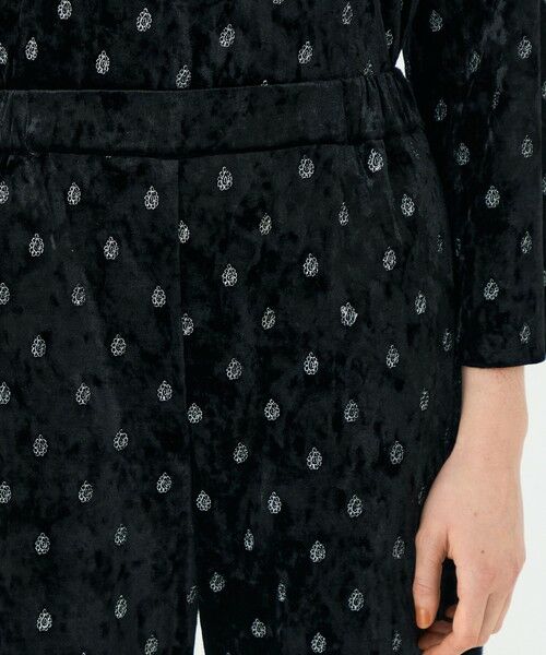 TOMORROWLAND / トゥモローランド その他パンツ | ベロアエンブロイダリー ナローストレートパンツ | 詳細5