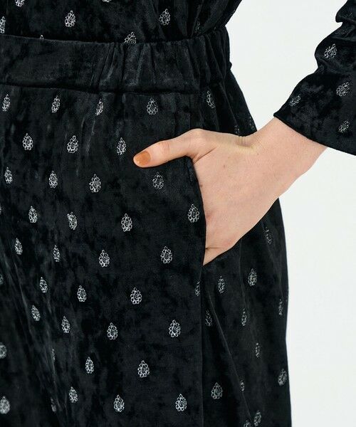 TOMORROWLAND / トゥモローランド その他パンツ | ベロアエンブロイダリー ナローストレートパンツ | 詳細7