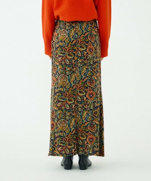 TOMORROWLAND / トゥモローランド ロング・マキシ丈スカート | キュプラレーヨンジャカード ナロースカート | 詳細4