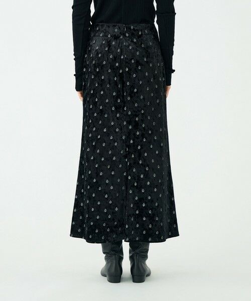 TOMORROWLAND / トゥモローランド ロング・マキシ丈スカート | ベロアエンブロイダリー ナロースカート | 詳細4
