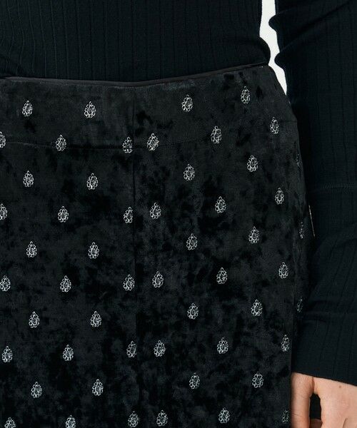 TOMORROWLAND / トゥモローランド ロング・マキシ丈スカート | ベロアエンブロイダリー ナロースカート | 詳細5