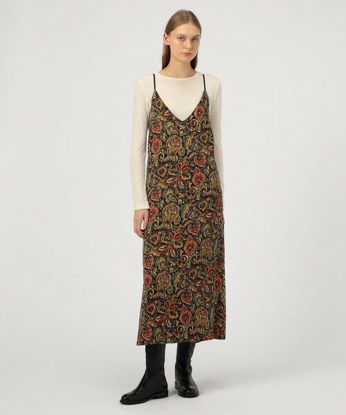 TOMORROWLAND / トゥモローランド ロング・マキシ丈ワンピース | キュプラレーヨンジャカード キャミソールワンピース | 詳細2