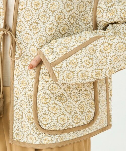 TOMORROWLAND / トゥモローランド ノーカラージャケット | レーヨンサテンキルト リバーシブルジャケット | 詳細7