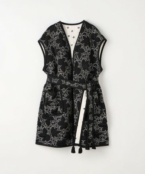 TOMORROWLAND / トゥモローランド ベスト | レーヨンサテンキルト ベルテッドジレ | 詳細11