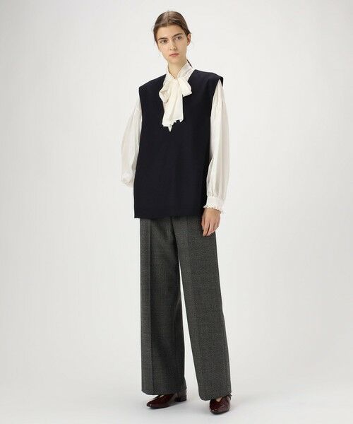 TOMORROWLAND / トゥモローランド ベスト | ウールスムース Vネックベスト | 詳細1
