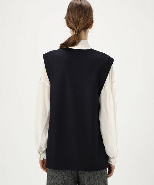 TOMORROWLAND / トゥモローランド ベスト | ウールスムース Vネックベスト | 詳細4