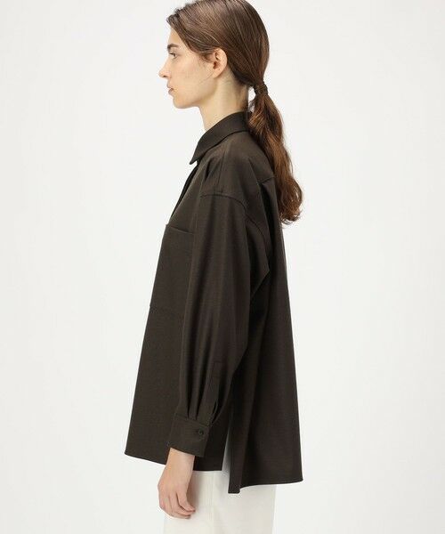 TOMORROWLAND / トゥモローランド シャツ・ブラウス | ウールスムース ビッグシャツ | 詳細3