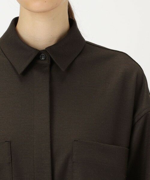 TOMORROWLAND / トゥモローランド シャツ・ブラウス | ウールスムース ビッグシャツ | 詳細5