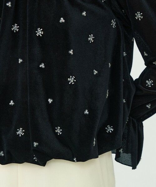 TOMORROWLAND / トゥモローランド シャツ・ブラウス | メッシュベロアエンブロイダリー ラッフルカフスブラウス | 詳細7