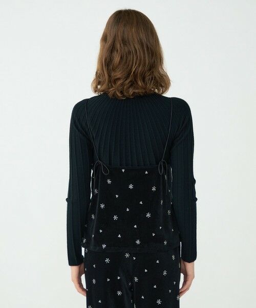 TOMORROWLAND / トゥモローランド キャミソール・チューブトップ | メッシュベロアエンブロイダリー キャミソールブラウス | 詳細4