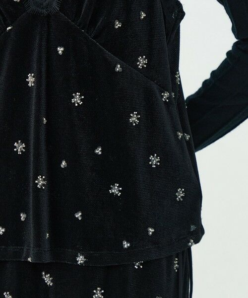 TOMORROWLAND / トゥモローランド キャミソール・チューブトップ | メッシュベロアエンブロイダリー キャミソールブラウス | 詳細7