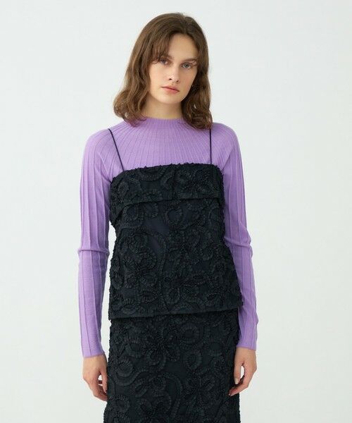 TOMORROWLAND / トゥモローランド その他トップス | ロゼットチュールエンブロイダリー キャミソールブラウス | 詳細2