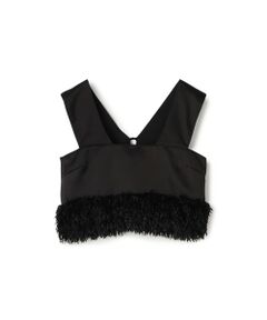 TOMORROWLAND / トゥモローランド その他トップス | フェザーコンビ ショートビスチェ