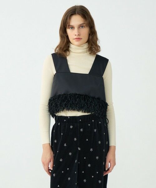 TOMORROWLAND / トゥモローランド その他トップス | フェザーコンビ ショートビスチェ | 詳細2