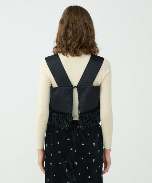 TOMORROWLAND / トゥモローランド その他トップス | フェザーコンビ ショートビスチェ | 詳細4