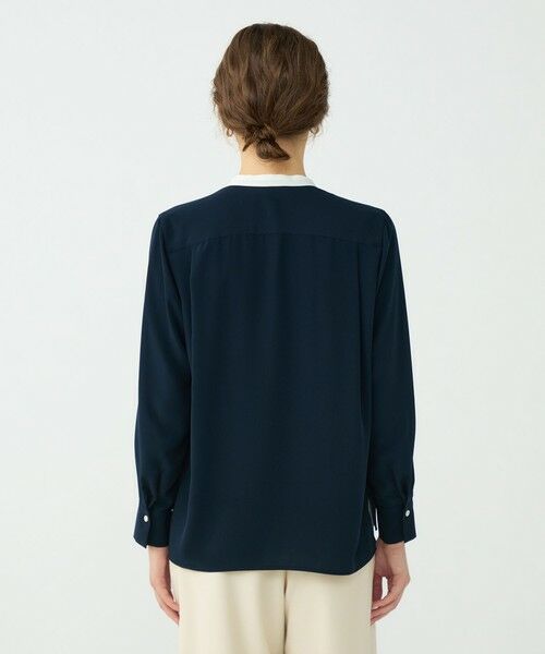 TOMORROWLAND / トゥモローランド シャツ・ブラウス | 【WEB先行予約】プリマベーラデシン スキッパータックブラウス | 詳細4