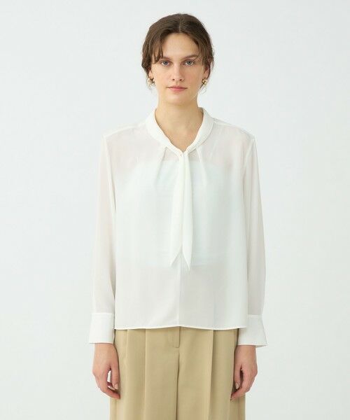 TOMORROWLAND / トゥモローランド シャツ・ブラウス | 【WEB先行予約】プリマベーラデシン タイブラウス | 詳細2