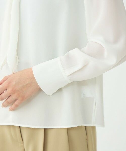 TOMORROWLAND / トゥモローランド シャツ・ブラウス | 【WEB先行予約】プリマベーラデシン タイブラウス | 詳細6