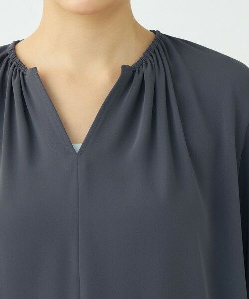 TOMORROWLAND / トゥモローランド シャツ・ブラウス | 【WEB先行予約】マットサテン ギャザーネックブラウス | 詳細5