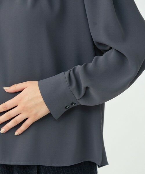 TOMORROWLAND / トゥモローランド シャツ・ブラウス | 【WEB先行予約】マットサテン ギャザーネックブラウス | 詳細7