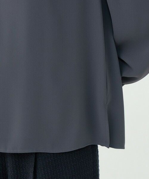 TOMORROWLAND / トゥモローランド シャツ・ブラウス | 【WEB先行予約】マットサテン ギャザーネックブラウス | 詳細8