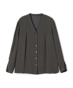 TOMORROWLAND / トゥモローランド シャツ・ブラウス | 【WEB先行予約】マットサテン Vネックブラウス