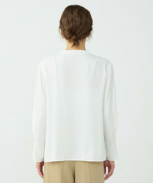 TOMORROWLAND / トゥモローランド シャツ・ブラウス | 【WEB先行予約】マットサテン Vネックブラウス | 詳細4